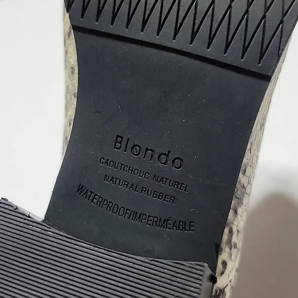 COPY - BLONDO SZ 7.5M WESTERN SNAKESKIN ANKLE BOOTS WATERPROOF COWBOY POINTY TO… - Picture 6 of 16